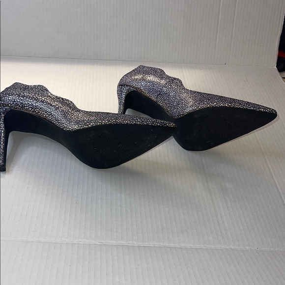 EUC JustFab Black & White Stiletto Heels Size 11 - Picture 5 of 10